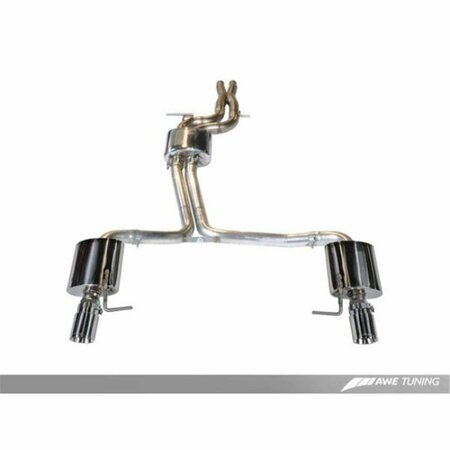 SUPERJOCK Dual Outlet Diamond Black Tips Touring Edition Exhaust for Audi C7 A7 3.0T SU3850720